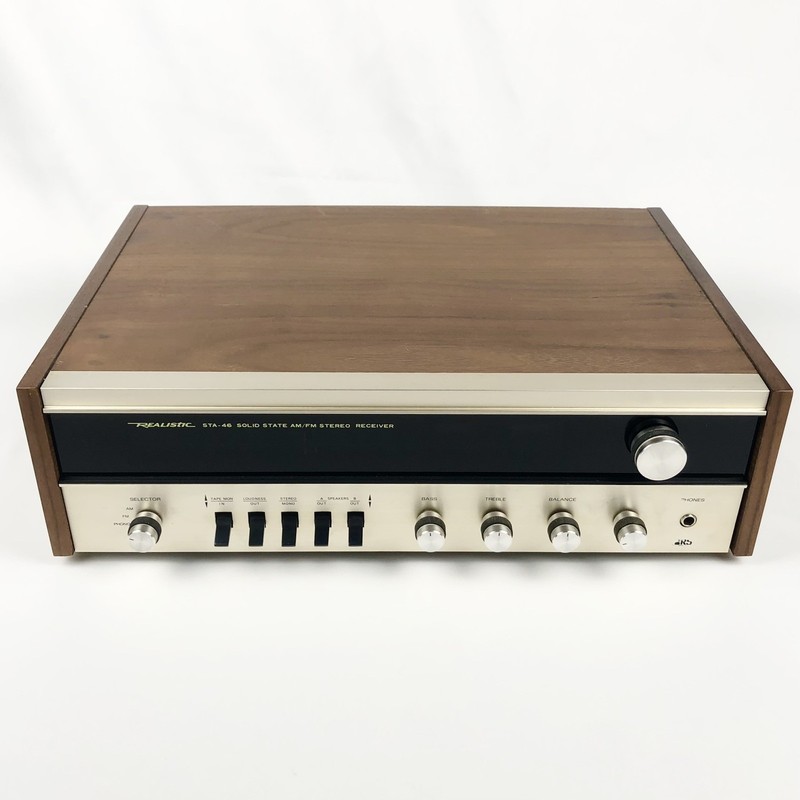 Vintage Realistic STA-46 AM/FM Stereo Receiver (Works, Needs Service)