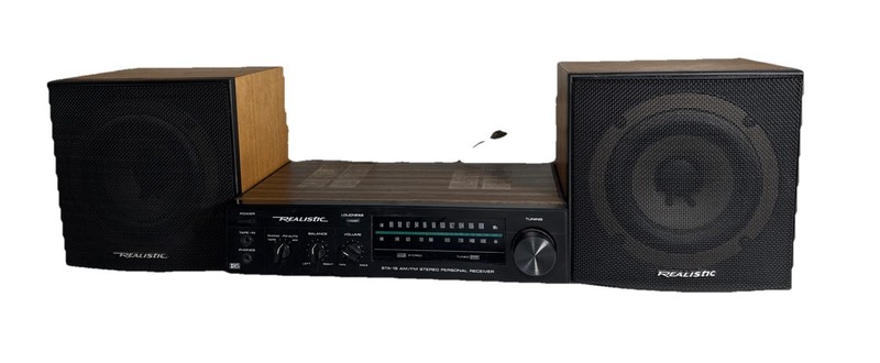 Vintage Realistic STA-19 AM/FM Stereo Receiver (2) Minimus-17 Speaker Works