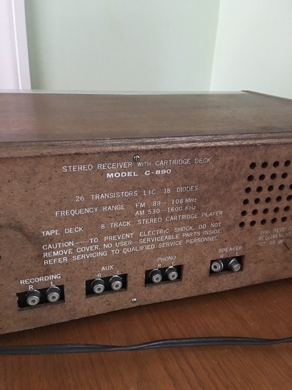 Audiovox Stereo Receiver with Cartridge Deck Model C-890 gallery