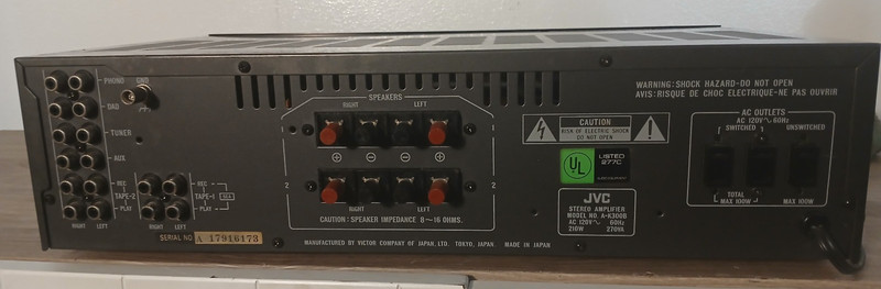 Vtg JVC A-K300B Stereo Receiver-Free Shipping-Tested-Works-Great Cond- See Video gallery