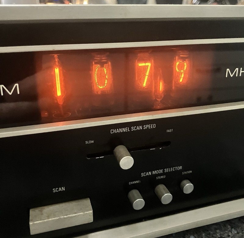 Very Rare Scott Stereomaster 433 Digital Stereo FM Tuner with Nixie Tube Display