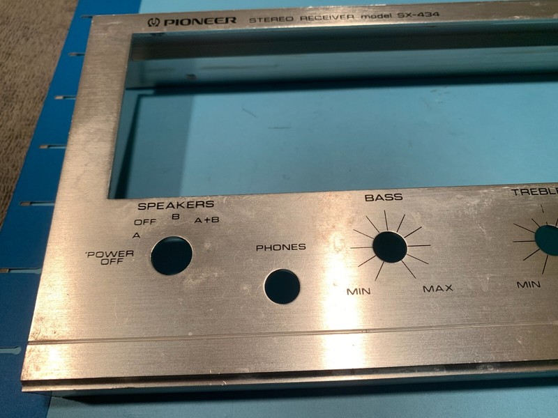 PIONEER SX-434 Stereo Receiver Parting Out Faceplate gallery