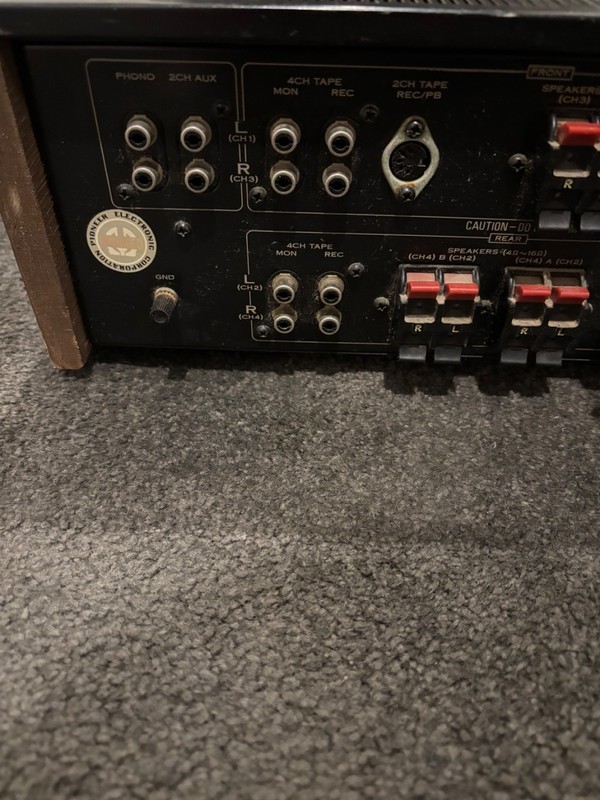PIONEER QX-646 Vintage Wood Quad 4 Channel Receiver Tested See Video gallery