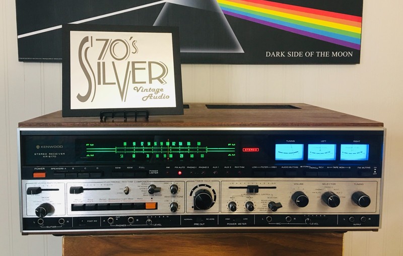 Kenwood KR-6170 Receiver – Tested/Serviced, Working. Orig Box+Manual. See video