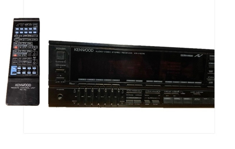 parts repair Turns on With Control Kenwood KR-V107R Stereo Amplifier Receiver