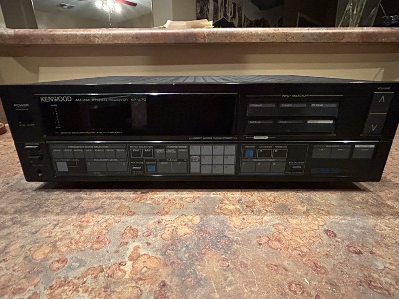 Vintage 80’s Kenwood KR-A70 2 Ch AM FM Stereo Receiver – TESTED WORKING