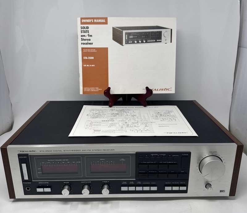 Realistic STA-2500 Digital AM/FM Stereo Receiver Works Display Not Showing Read!