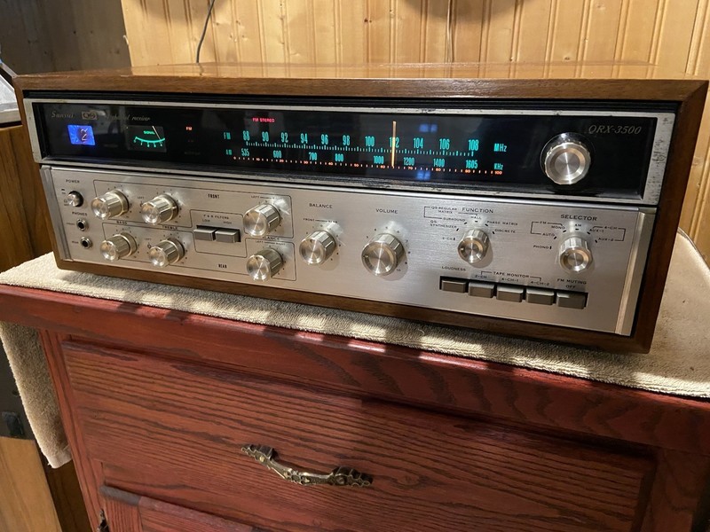 Very Clean Tested Working Condition Sansui QRX - 3500 Four Channel Receiver