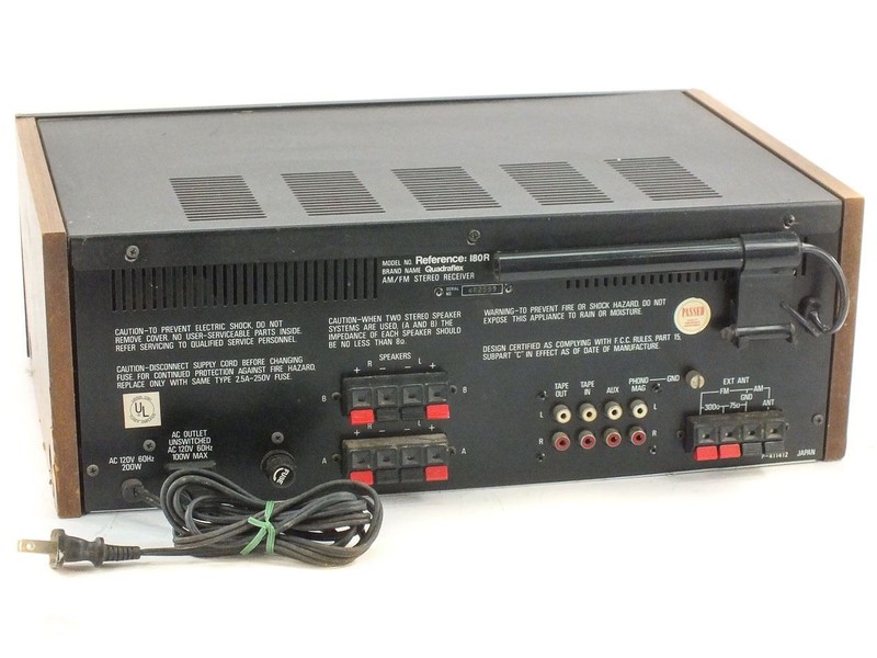 Quadraflex Reference:180R AM/FM Stereo Receiver-18W per Channel- 4 Speaker Jacks gallery