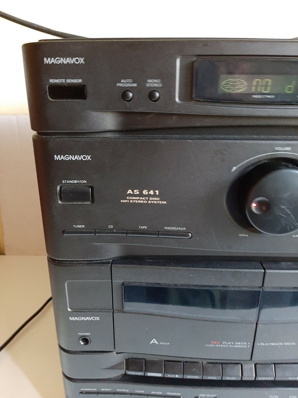 Magnavox AS641 Dual Chrome/Ferro Cassette Player/Recorder AM/FM CD Changer gallery