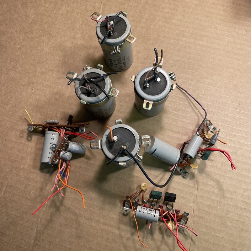 Harman Kardon 930 Stereo Receiver Genuine Parts: Large Lot of Capacitors gallery