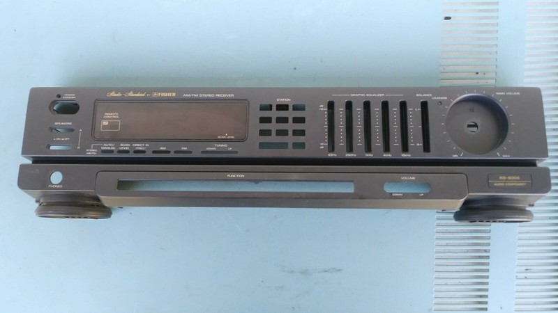 Fisher RS- 9005 AM/FM Stereo Receiver parts, front panel , g123