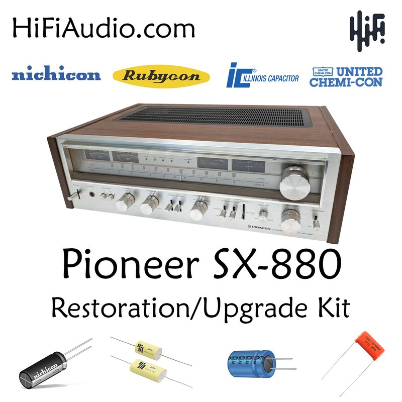 Pioneer SX-880 rebuild restoration recap service kit fix repair capacitor