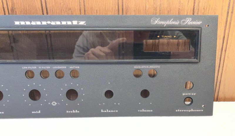Marantz 2245 Black Faceplate - German-made w/orig insert bezel/dial window - EX+ gallery