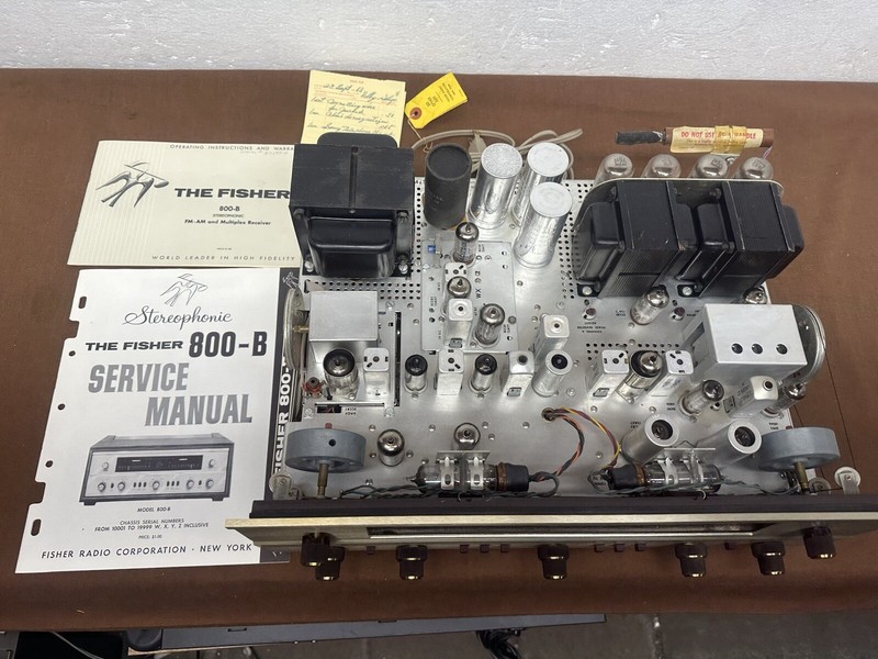 Vintage Fisher 800-B Stereo Receiver - NEAR MINT, ALL ORIGINAL PARTS gallery