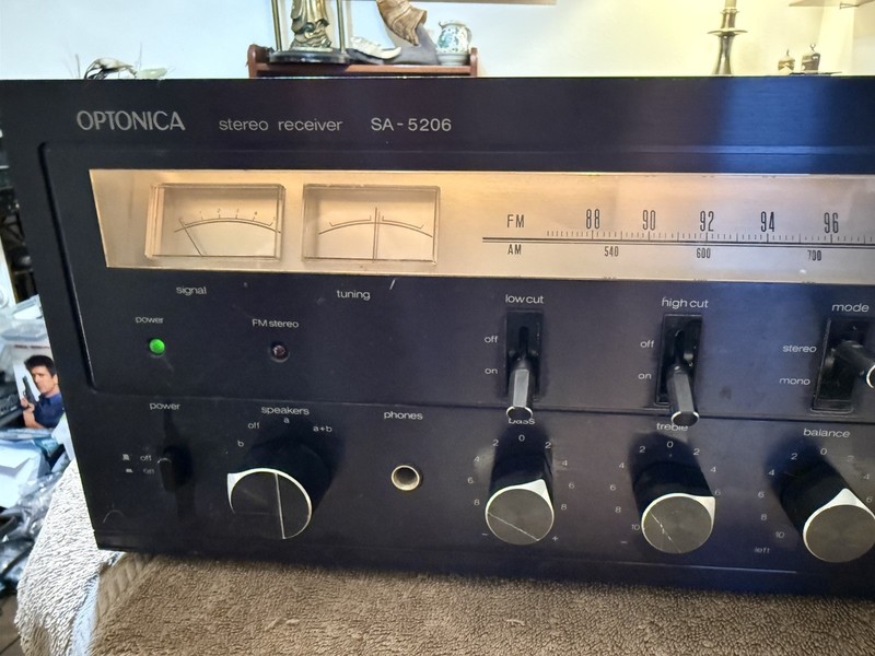 Vintage Optonica/Sharp SA-5206 ( Circa 1979/45 Watts Per Channel - Wooden gallery
