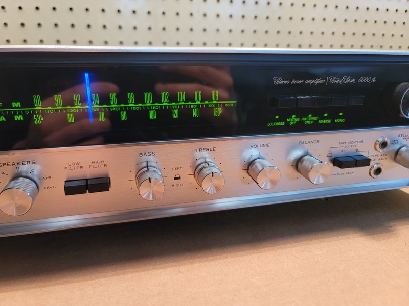 SANSUI 5000A VINTAGE AM/FM STEREO RECEIVER - CLEANED - TESTED LED'S - NICE!!! gallery