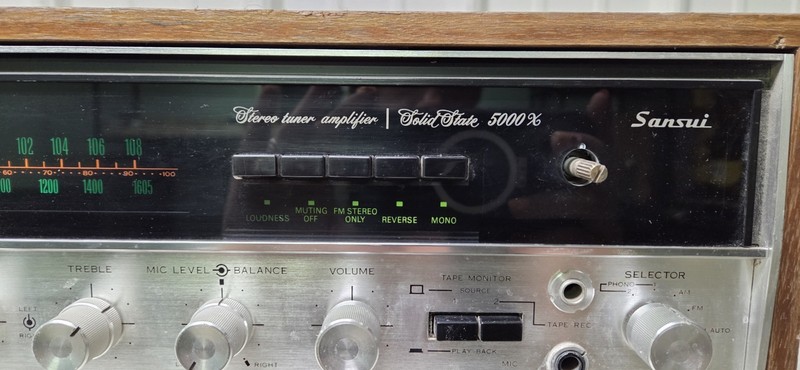 Sansui 5000X Solid State Receiver AM/FM Stereo Tuner W/ Original Schematic Diag gallery