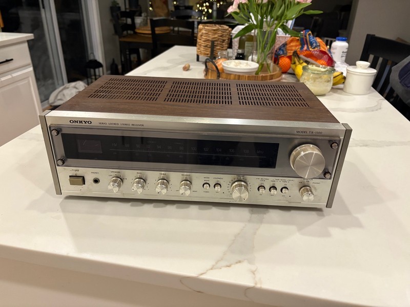 Onkyo TX-1500 MKII AM/FM Receiver Phono Vintage 1970's TESTED WORKS GREAT! gallery