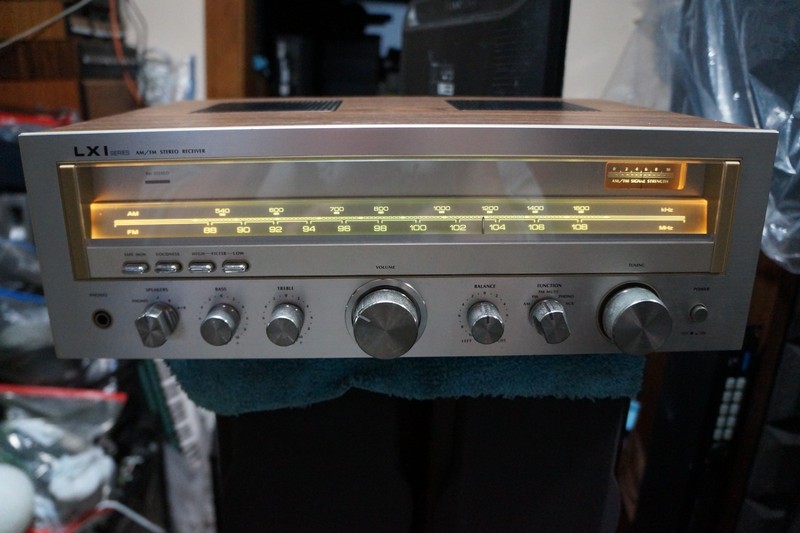 lxi stereo receiver silver tested working.