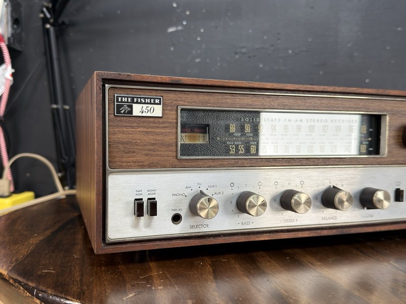 Fisher 450-T Vintage Solid State Stereo Reciever W/ Wooden Case gallery