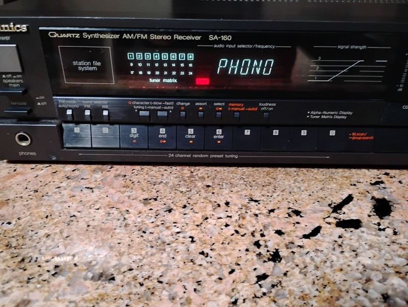 technics quartz synthesizer AM/FM stereo Receiver SA-160 gallery