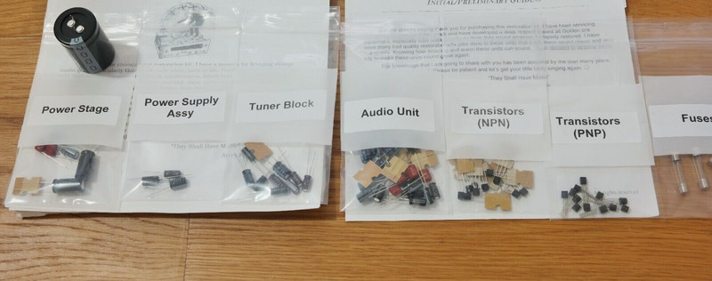 Pioneer SX-440 rebuild restoration recap service kit repair capacitor