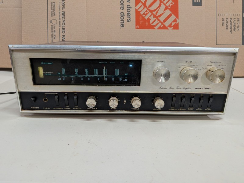 Vintage Sansui Model 3000, 45W AM/FM Multiplex Stereo Receiver Tuner Amplifier
