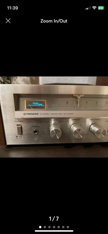 Vintage Pioneer SX-3400, 15W AM/FM Stereo Receiver, 1980