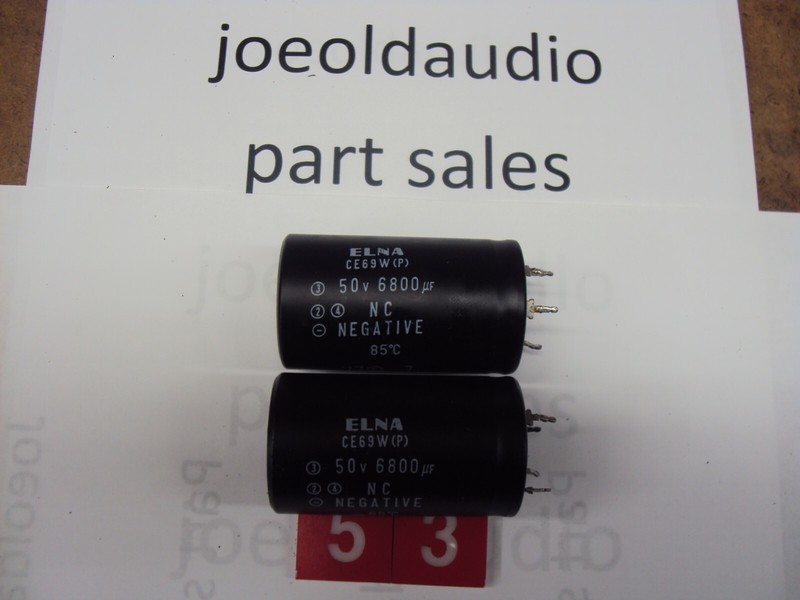 Sansui 5050 Receiver Original Capacitors 50 V 6800UF Tested Parting Entire 5050