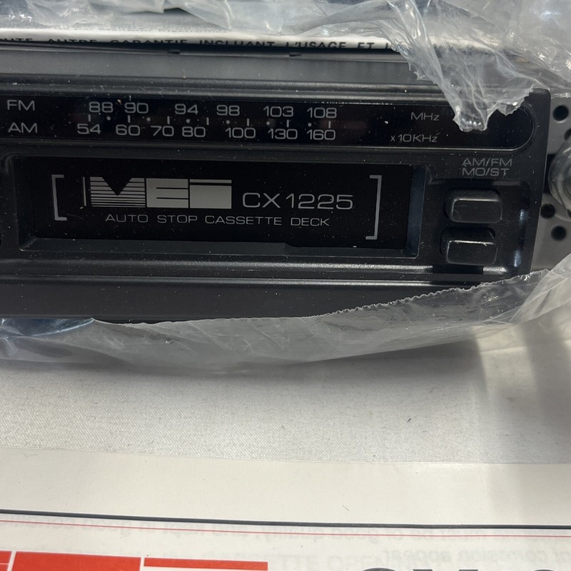 Vintage MEI CX1225 High Tech Am-FM Car Receiver With Cassette Deck And Box New gallery