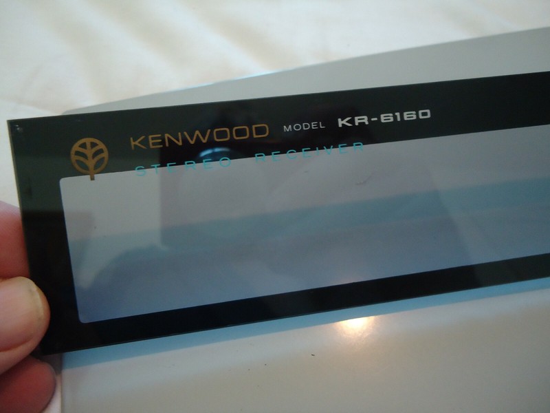 Kenwood KR-6160 Stereo Receiver Parting Out Faceplate Insert
