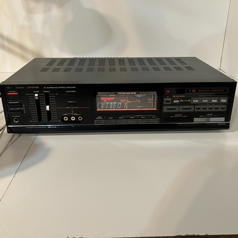 Fisher CAV-875 Studio Standard AV Surround Stereo Amplifier Tested Working Japan