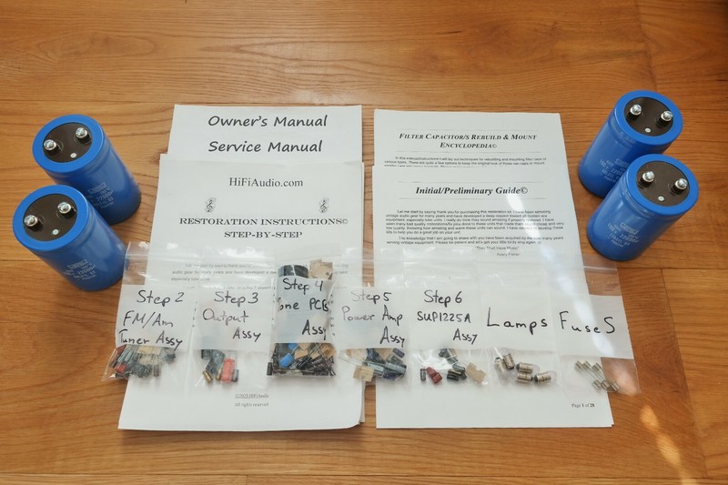 Technics SA-1000 rebuild restoration recap service kit fix repair capacitor