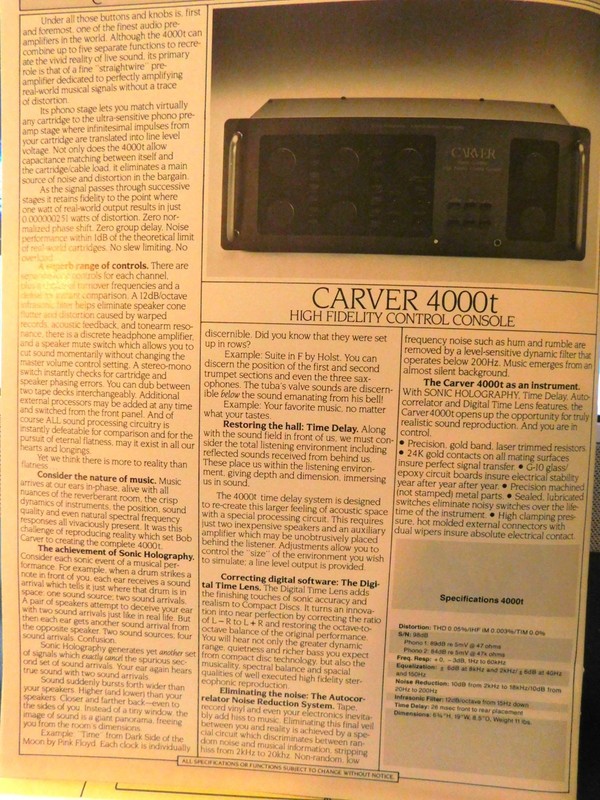 VINTAGE COMPONENT STEREO System = Nakamichi, Carver, Sony, Fisher Mint gallery