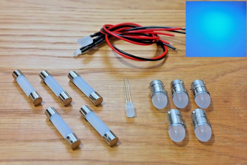Pioneer SX-770 RECEIVER replacement LED lamps kit bulb lights upgrade set BLUE