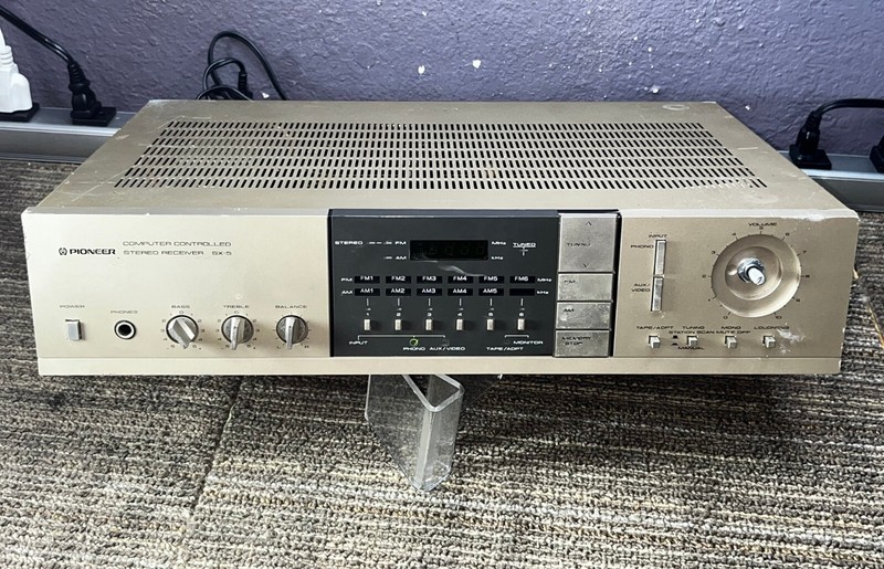 Pioneer SX-5 AM/FM Computer Controlled Stereo Receiver Tested 80983