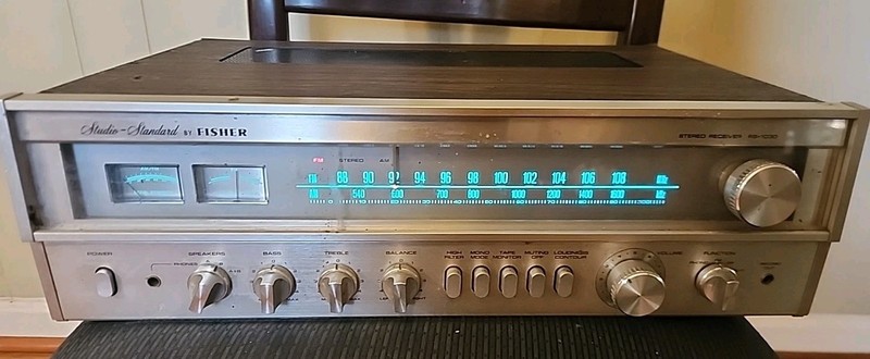 FISHER RS 1030 Stereo Receiver Studio Standard Silver Face JAPAN Amp