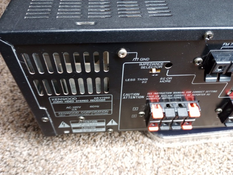KENWOOD KR-V7050 AV Stereo Receiver Pro Logic 100W Tested NO REMOTE gallery
