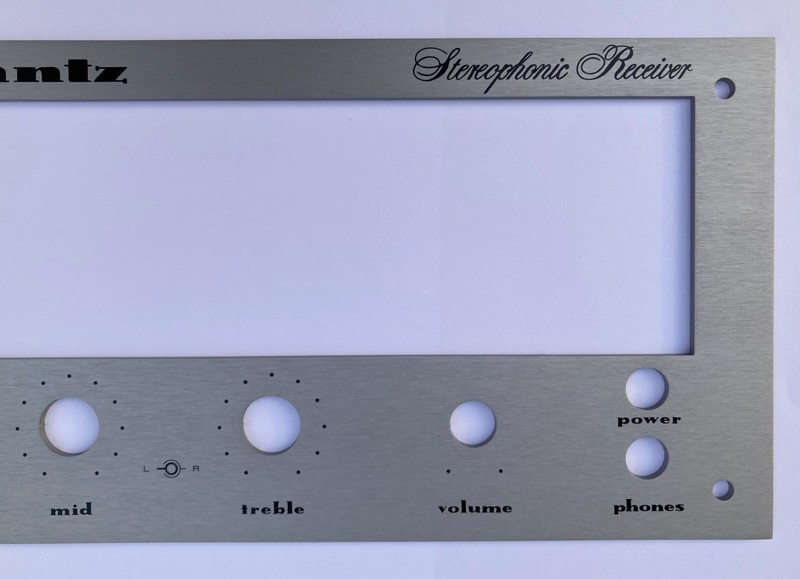 New! Marantz 2250B Receiver Front Panel Faceplate (Face Plate) SILVER ANODIZED gallery