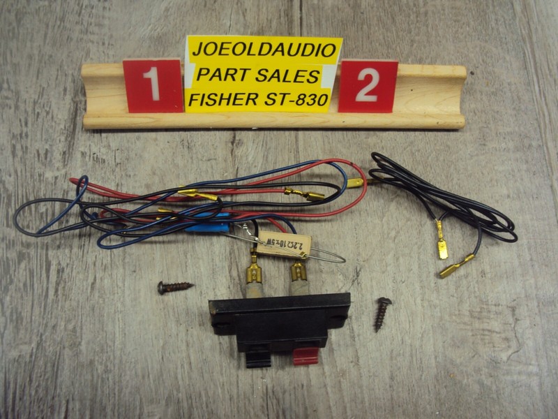 Fisher ST-830 Crossover Network, Speaker Terminal, Mounting Screws. Tested.