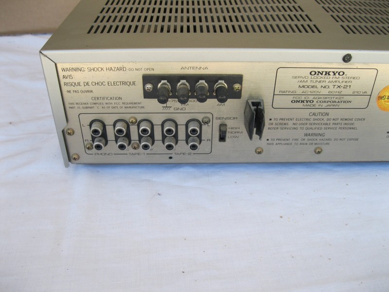 Watch video - Onkyo TX-21 Servo Locked AM/FM Stereo Amplifier (1982-83) -- AS IS gallery