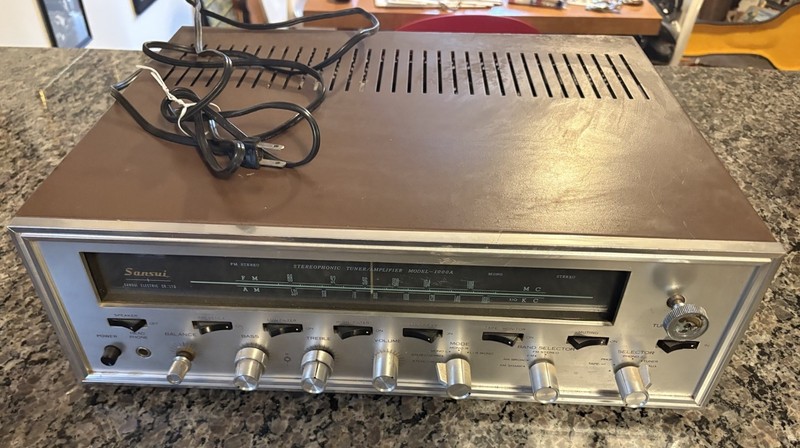 Sansui 1000A Vintage Vacuum Tubes AM/FM Receiver 2 Channels 40 Watts - See Video