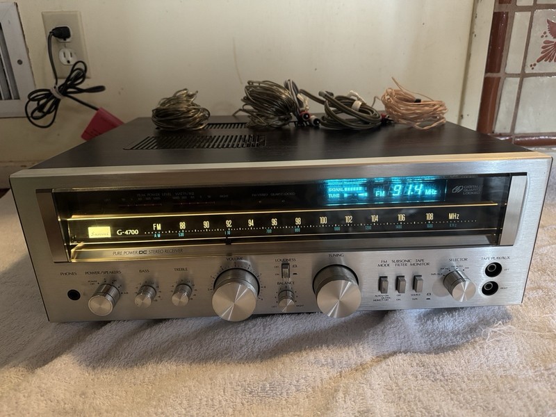 SANSUI G 4700 AM/FM Receiver Used 3 Months Tested All Papers Box Excellent Cond gallery