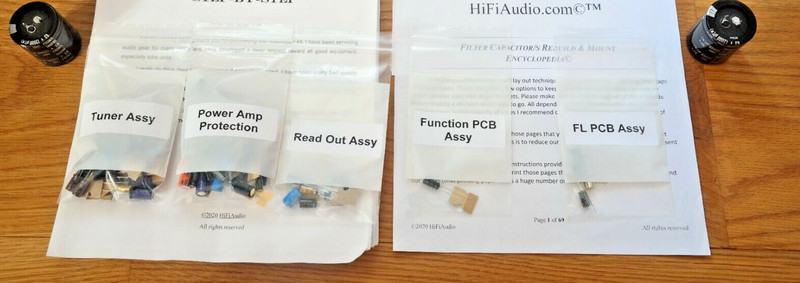 Pioneer SX-3700 rebuild restoration recap service kit repair filter capacitor gallery