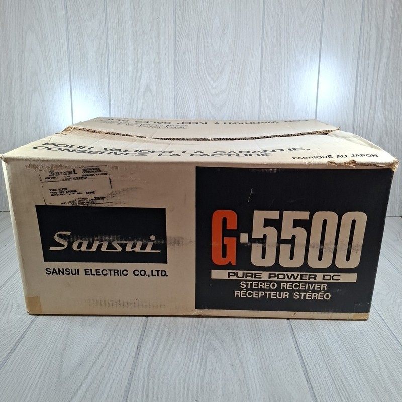 Vintage Sansui G-5500 Original Box & Paperwork *NO RECEIVER* Manual & Diagram gallery