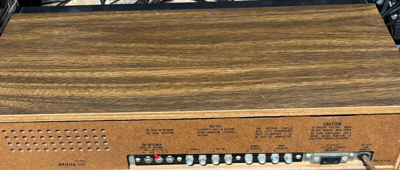 Vintage Miida Electronics 2020 AM/FM 8-track Stereo Receiver Radio Tested gallery