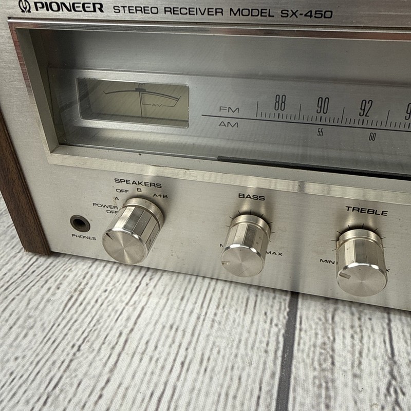 Vtg Pioneer Stereo Receiver Model SX-450 Tested & Works Great - Nice Cond gallery
