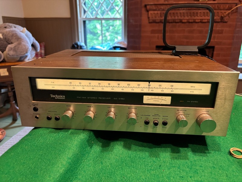 Vtg Technics SA-5150 FM/AM Stereo Receiver Good Condition, Powers On FM tested