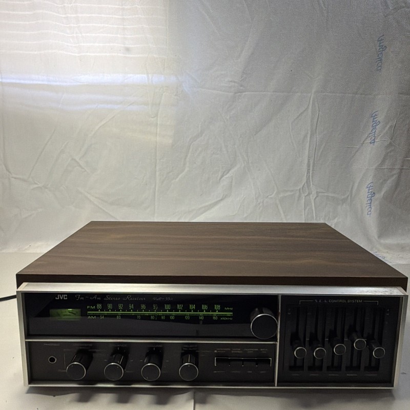 Intake JVC VR 5511 Fm/Am Stereo Receiver 1970s Black/brown